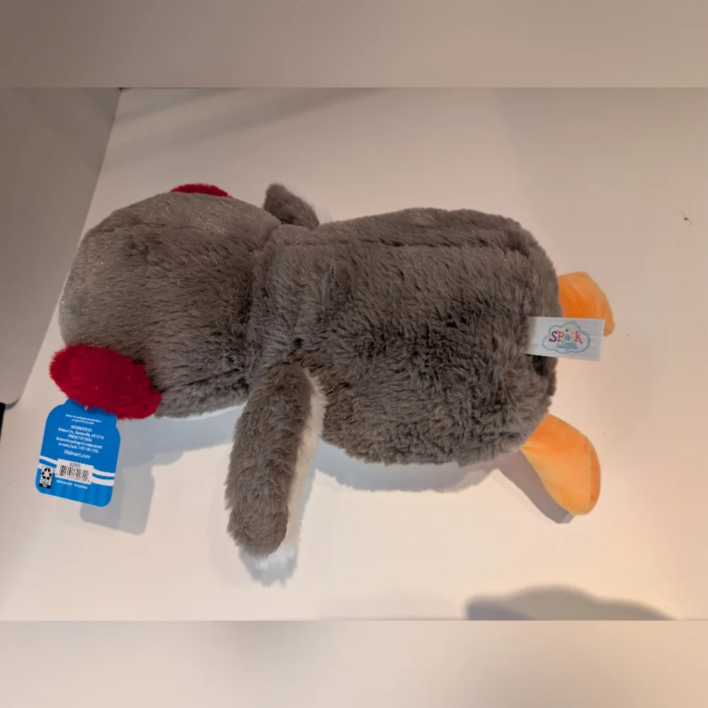 Plush Penguin Bird Toy - Gray and White Stuffed Animal